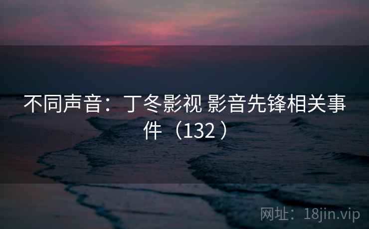 不同声音：丁冬影视 影音先锋相关事件（132 ）